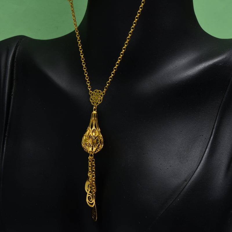 عقد ايطالي ذهب 21 - صورة 2