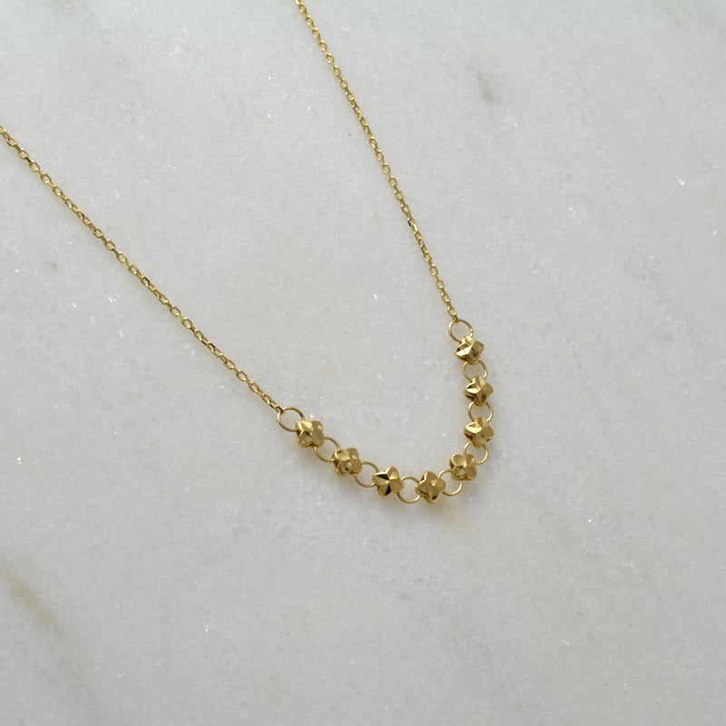 عقد ايطالي ذهب 18 - صورة 1