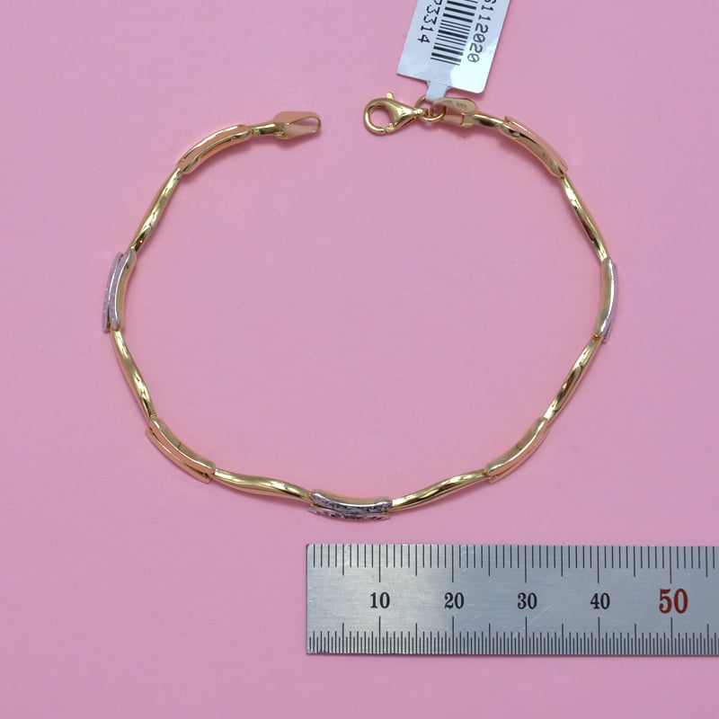 سوار ايطالي ذهب 18  - صورة 3