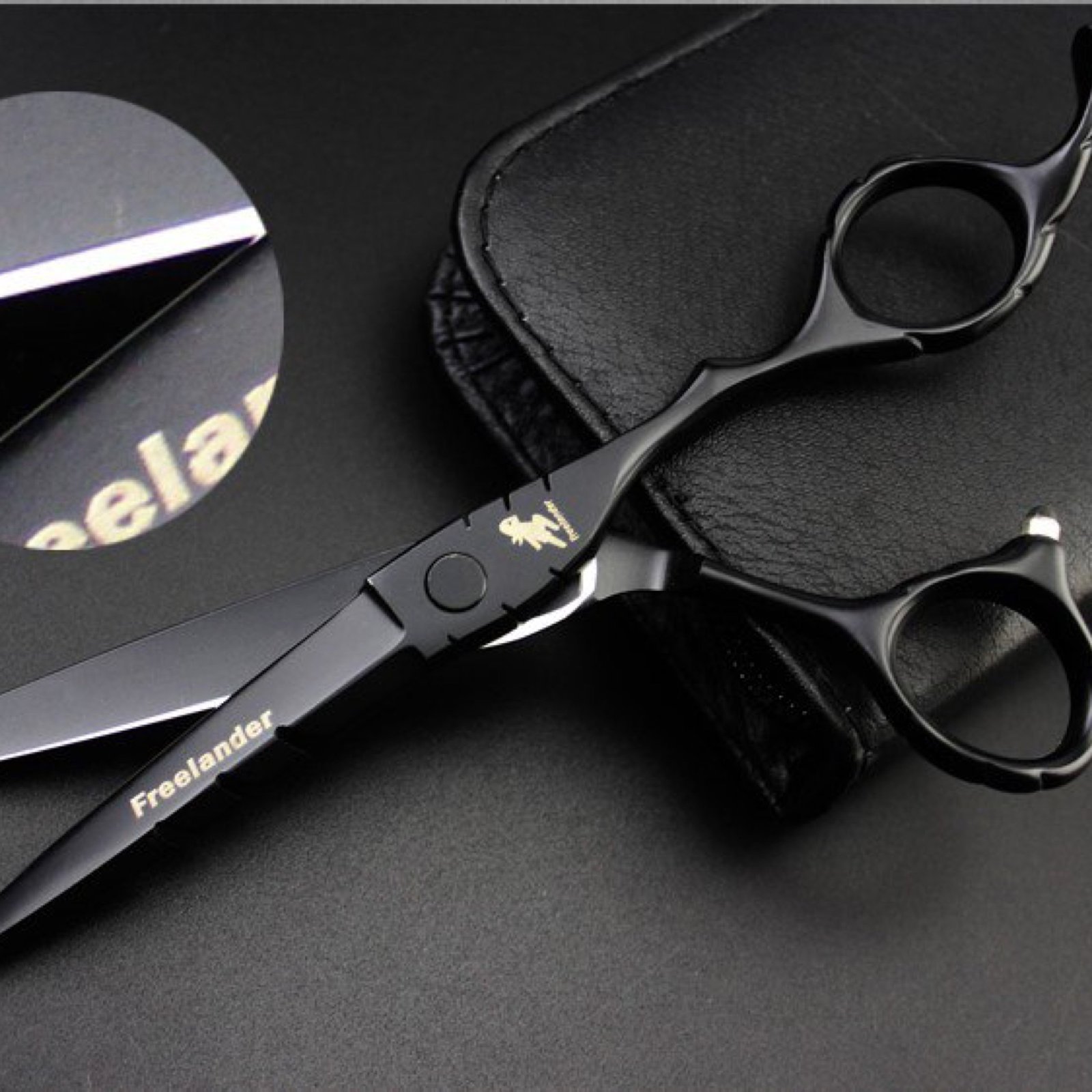 Black Freelander Japanese Hair Scissor Size 6.0 - Image 5