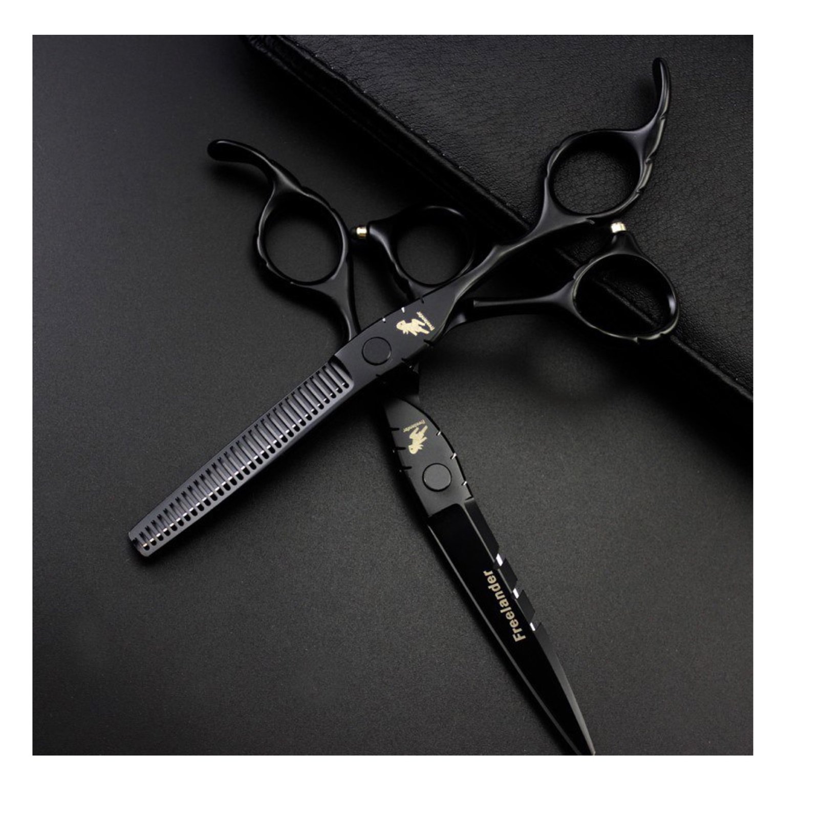 Black Freelander Japanese Hair Scissor Size 6.0 - Image 7