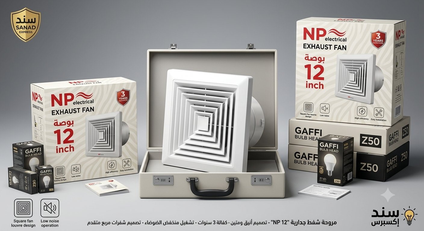 مروحه شفط جداريه سقف او جدار  - Image 1