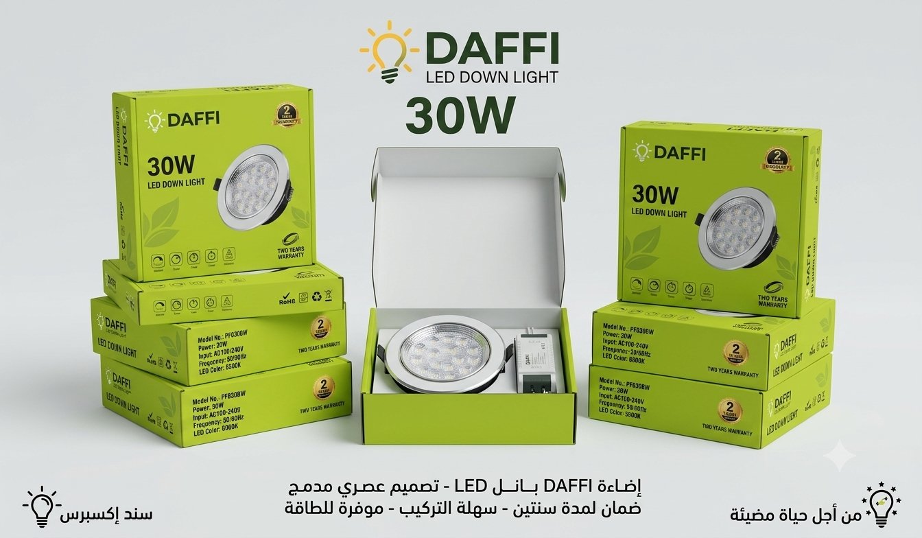 اضاءه بانل 30w led  - صورة 1