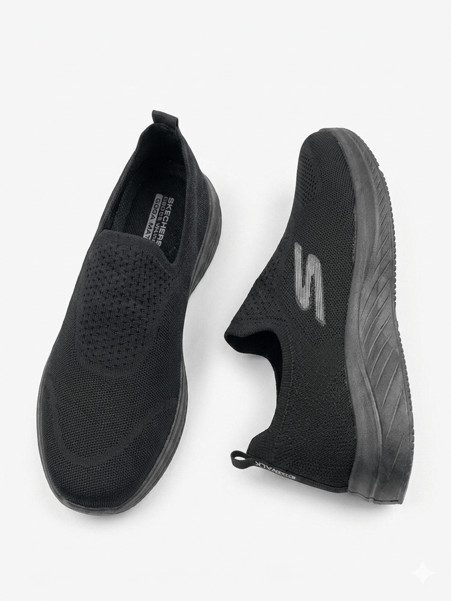  Skechers mens black - صورة 1