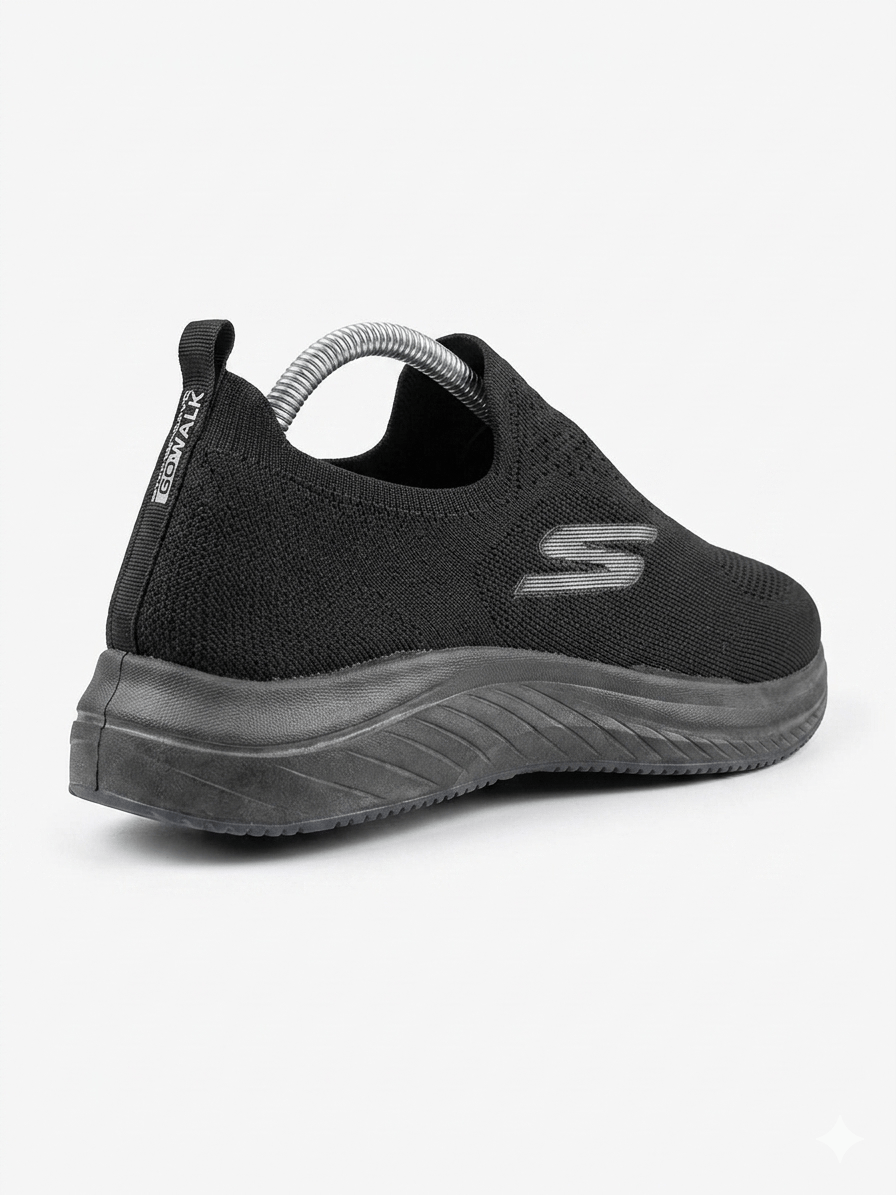  Skechers mens black - صورة 4