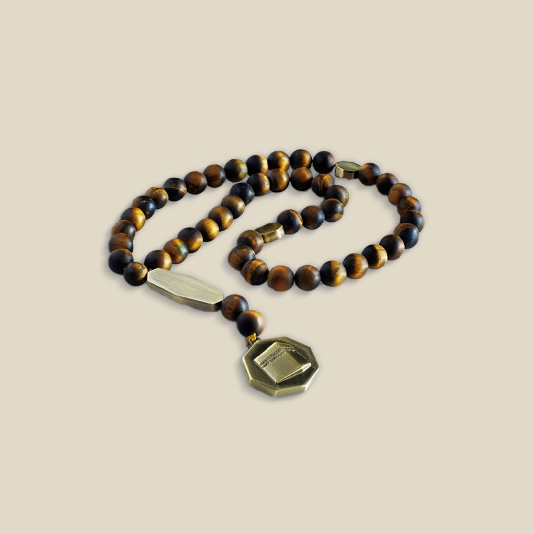 Octagon Kaabah Frosted Tiger eye - Image 4