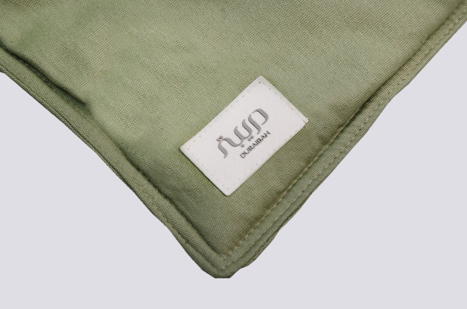 Prayer mat, Octagon Kaabah, Khaki green - Image 4