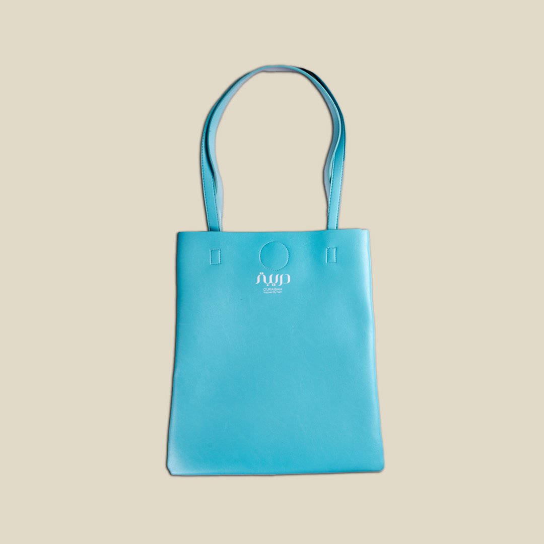 Octagon I ♥ Makkah Tote Blue bag - Image 2