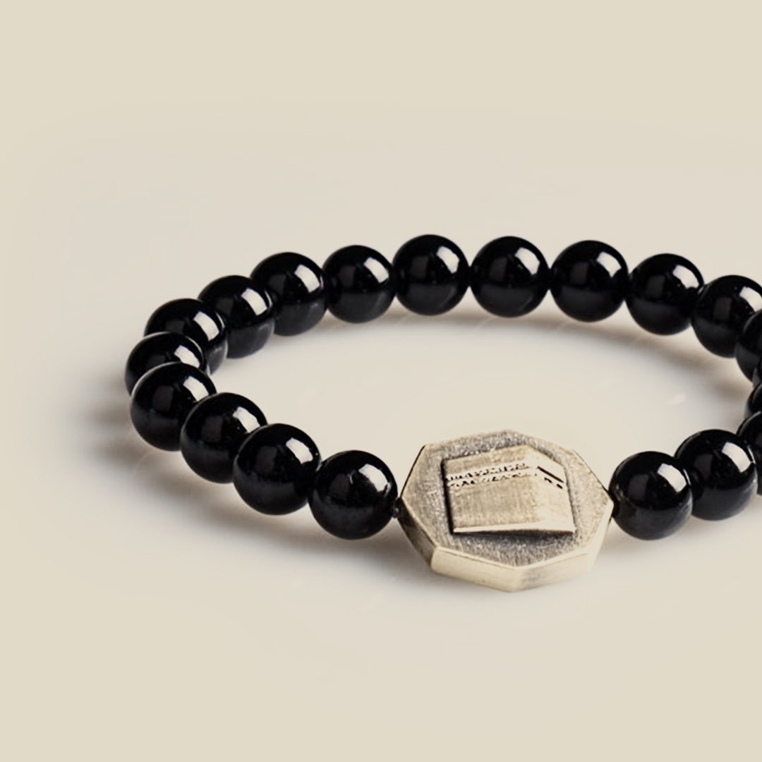Octagon Black Onyx stone bracelet - Image 4