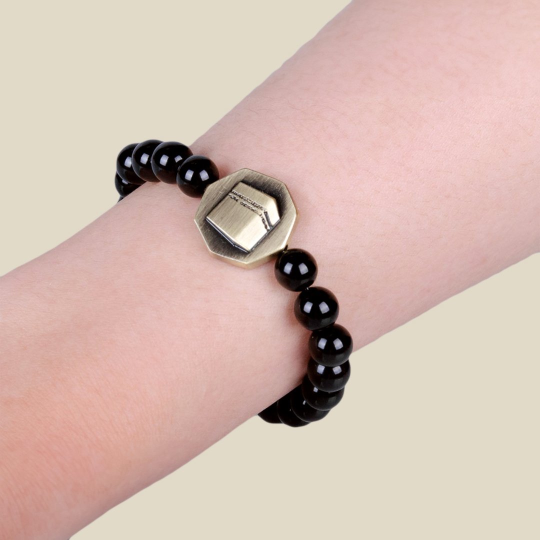 Octagon Black Onyx stone bracelet - Image 3