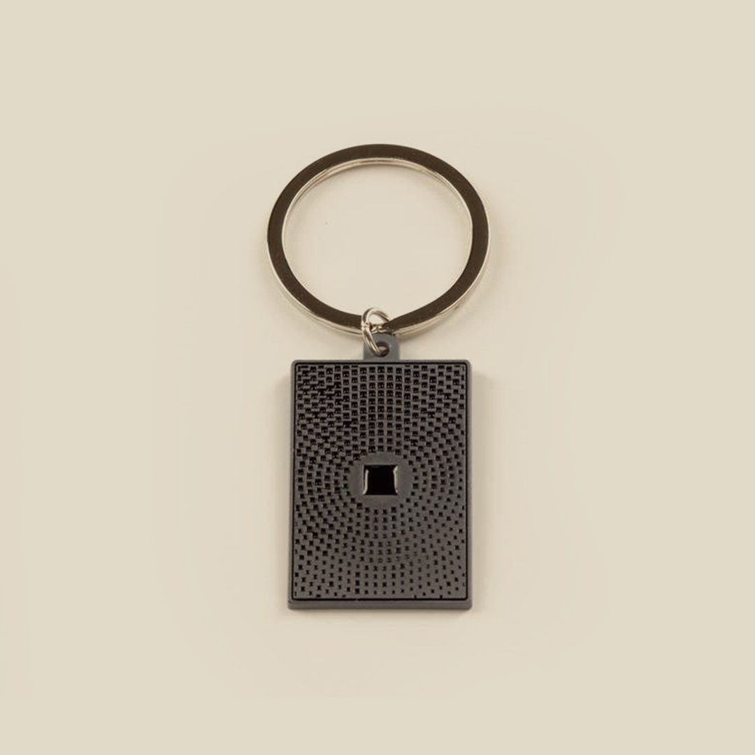 Key Chain, Cubes Grey - Image 1