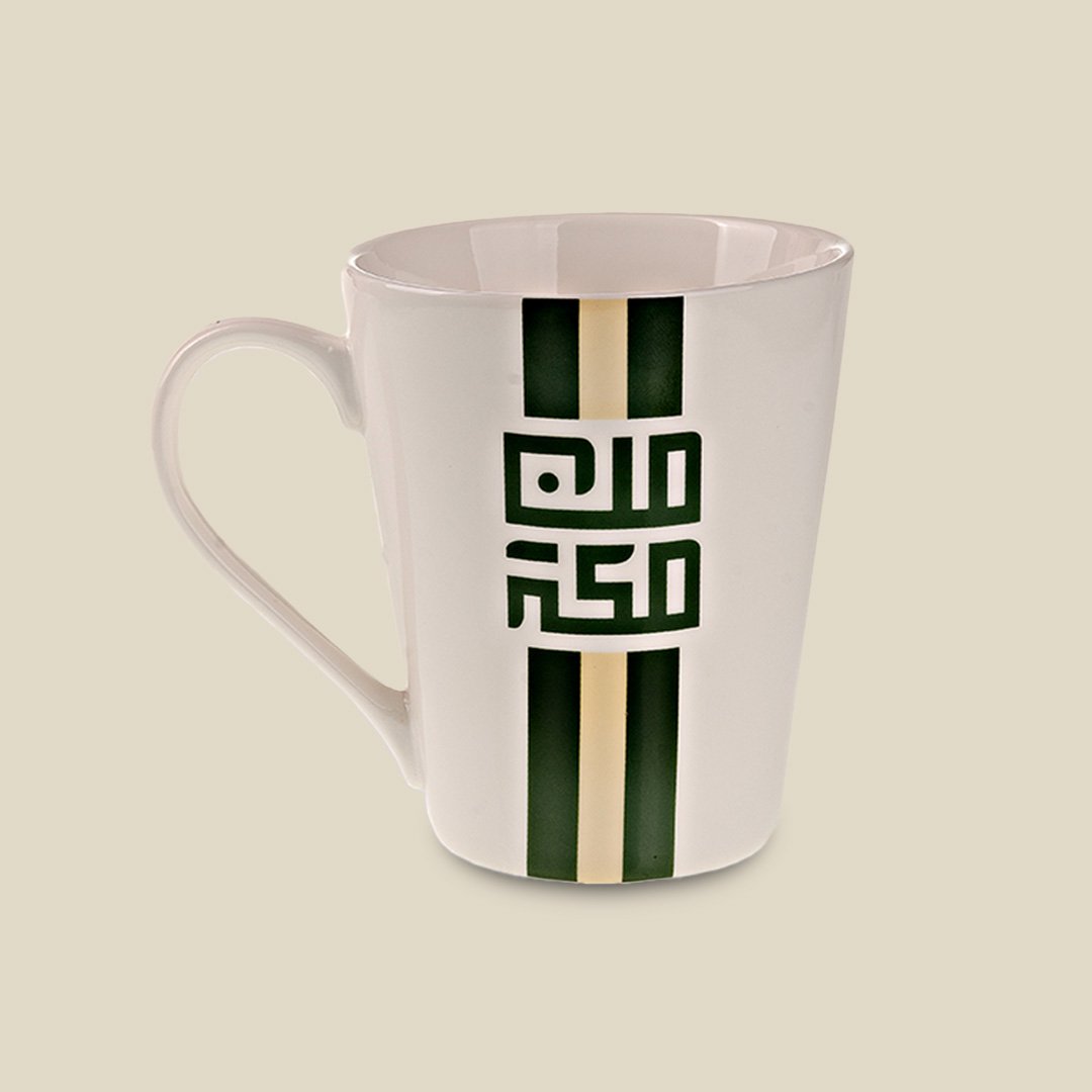 Mug Lines minMakkah Green - Image 1