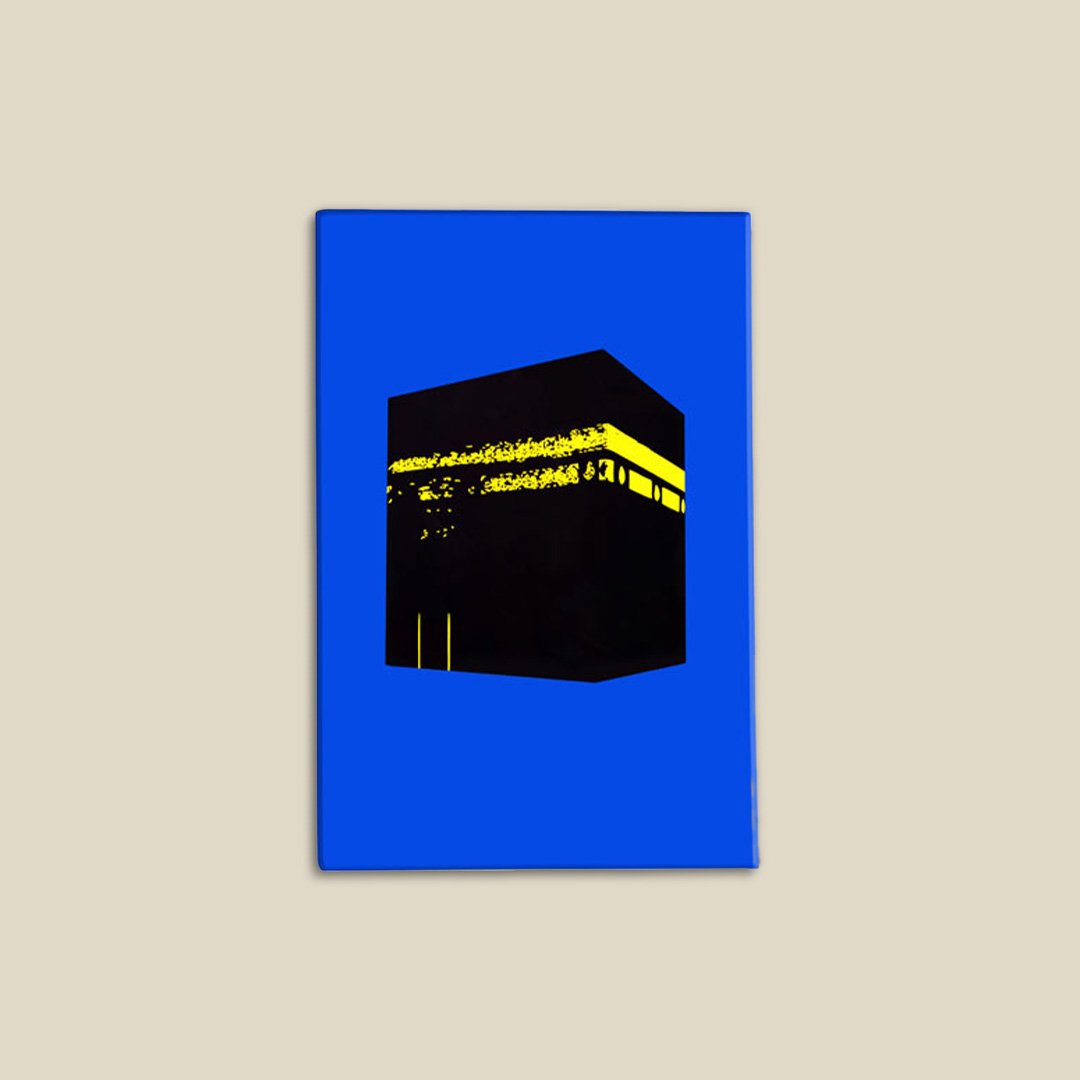 Fridge Magnet, Kaabah Art Blue - Image 1