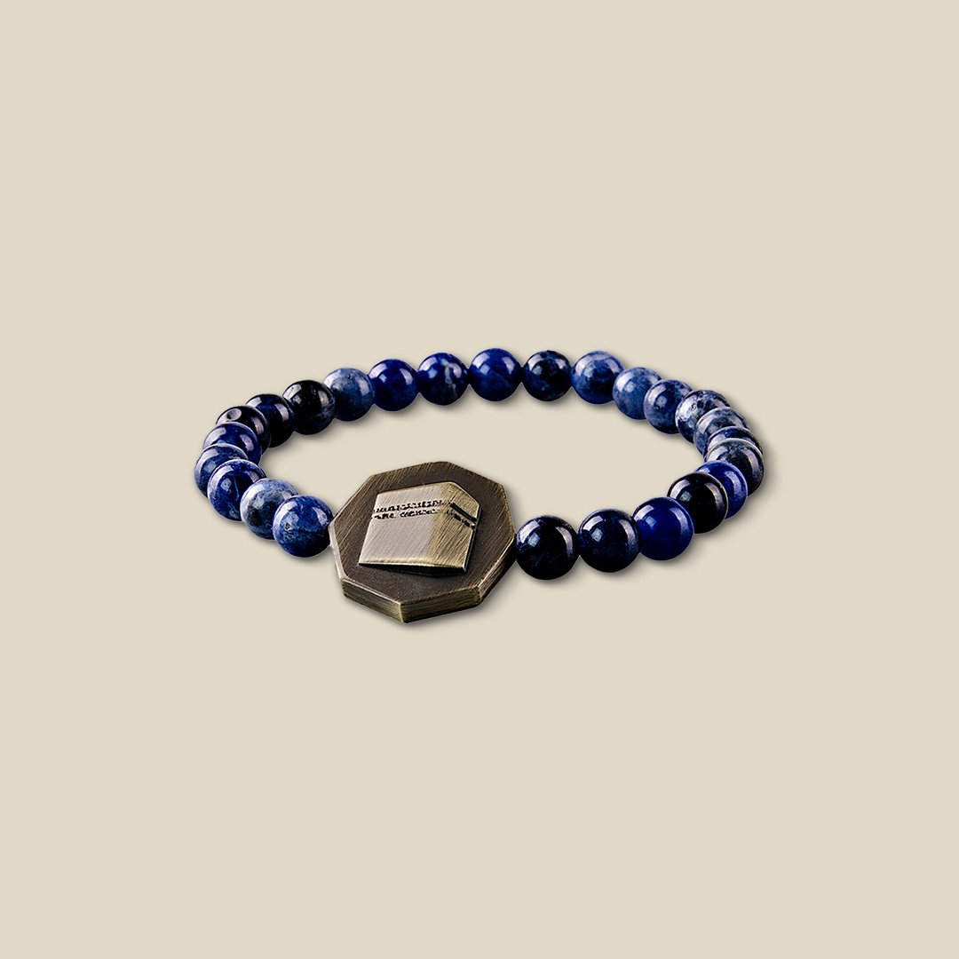Octagon Sodalite stone bracelet - Image 1