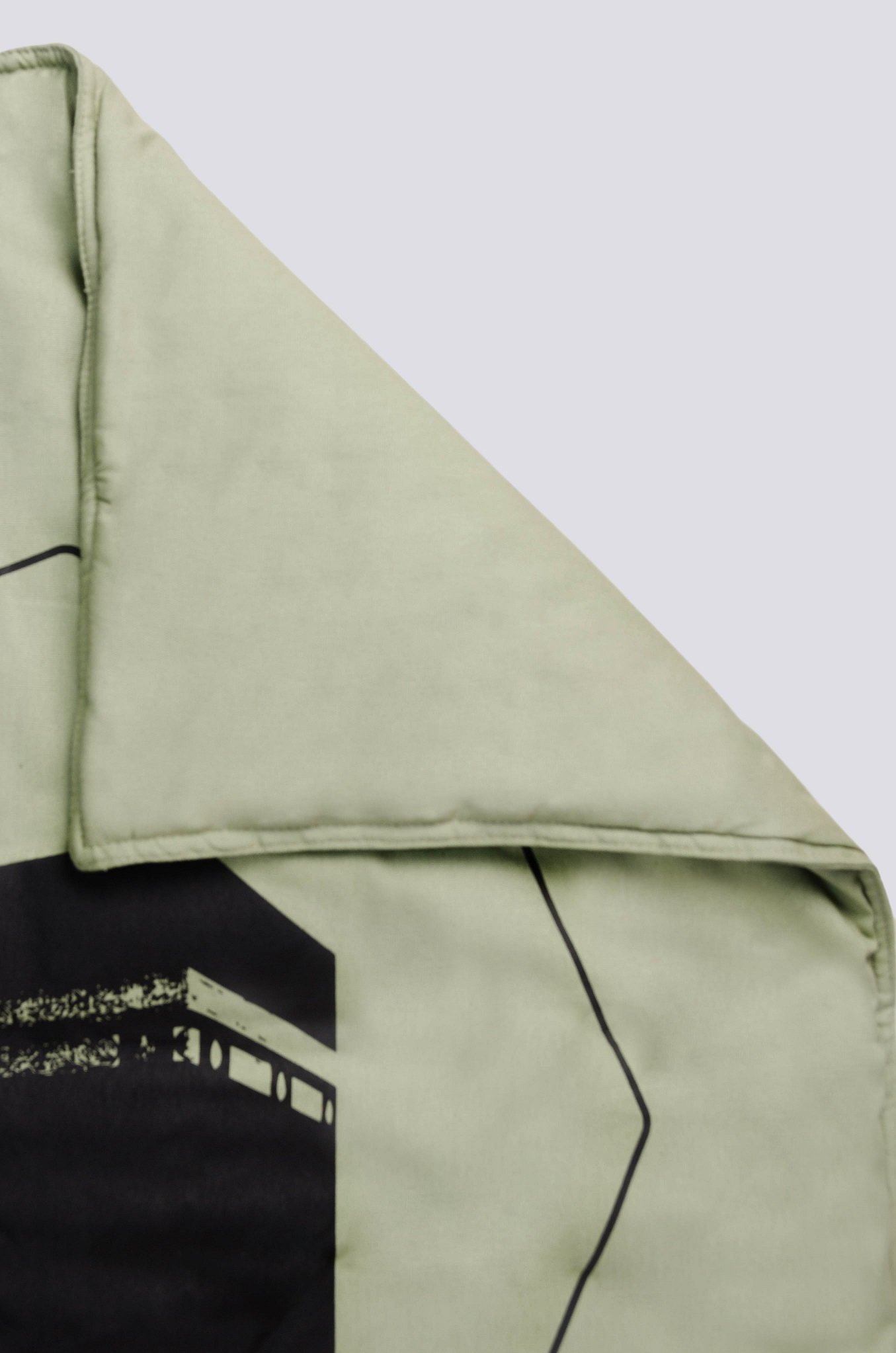 Prayer mat, Octagon Kaabah, Khaki green - Image 3
