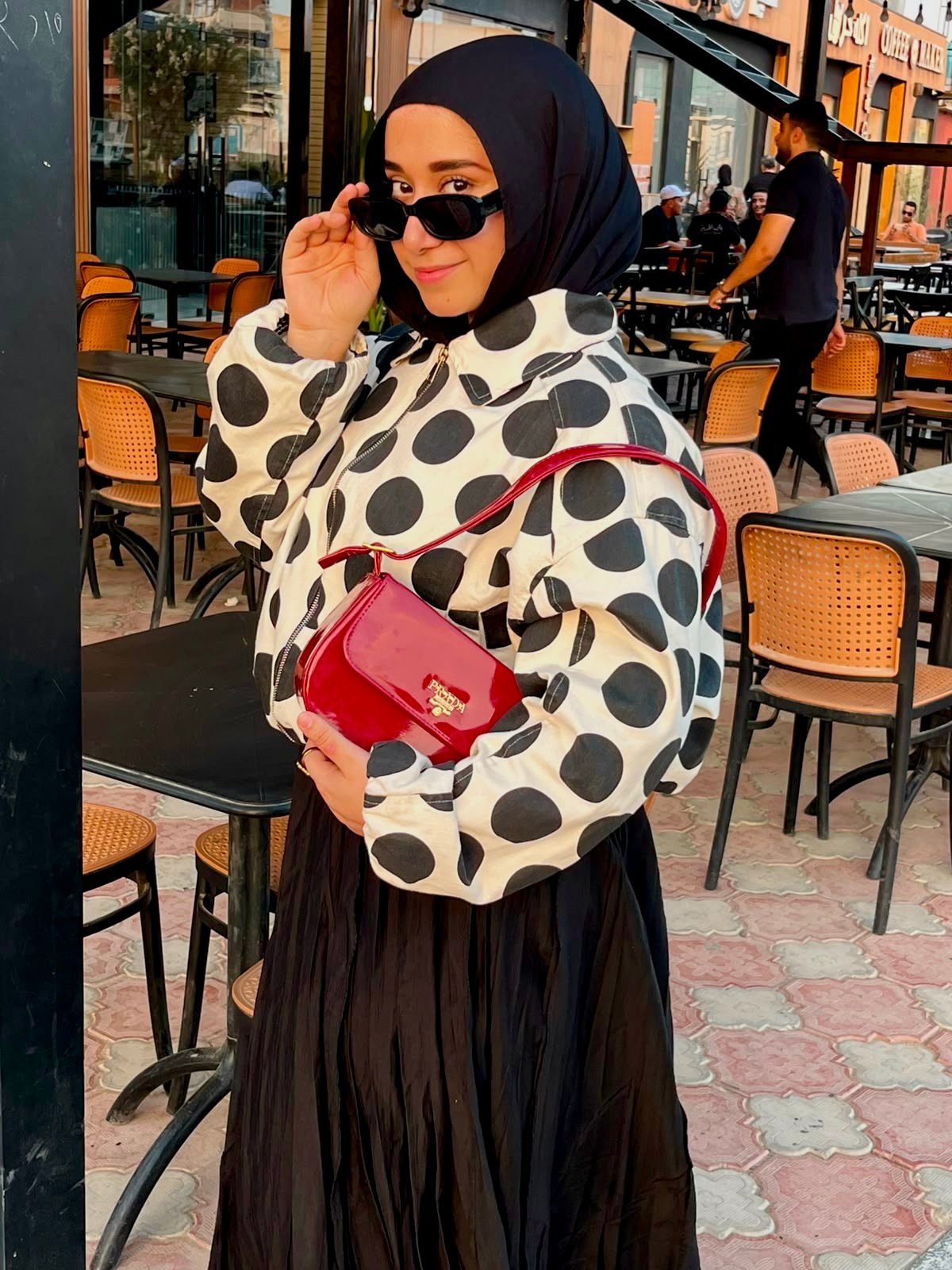 جاكت جينز منقط - صورة 2
