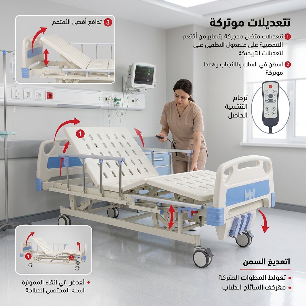 Three-movement manual bed C02-10, 90 cm wide - Image 2