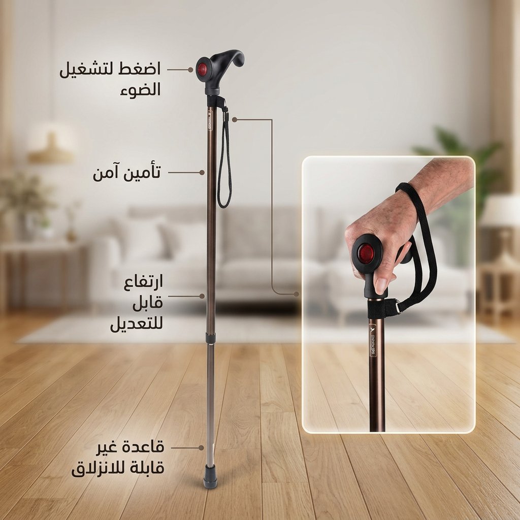 عكاز ألماني لليد اليمنى: ثبات وراحة فائقة - صورة 2