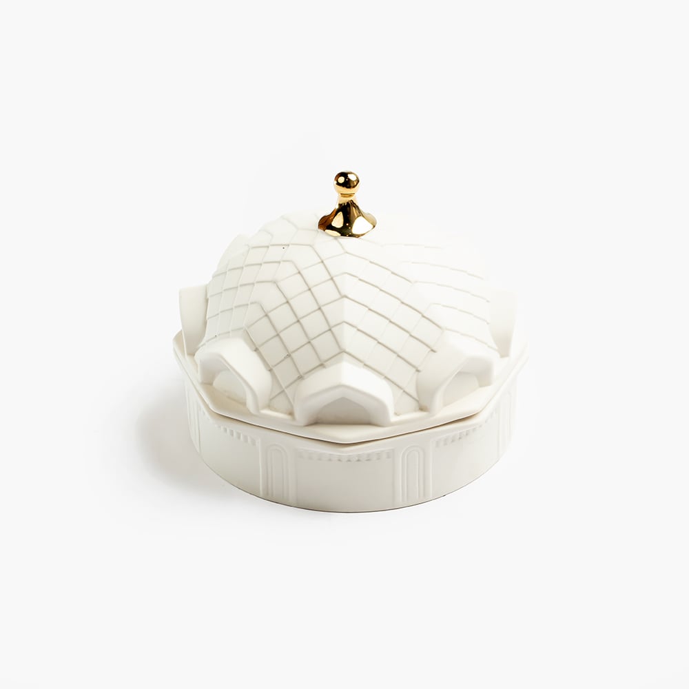 Ceramic decorative vase with lid - Image 3