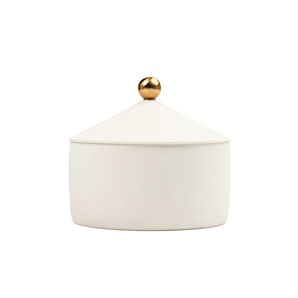 Ceramic decorative vase with cover - Image 4