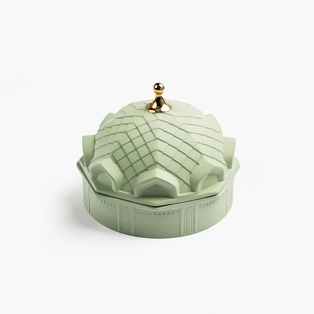 Ceramic decorative vase with lid - Image 4