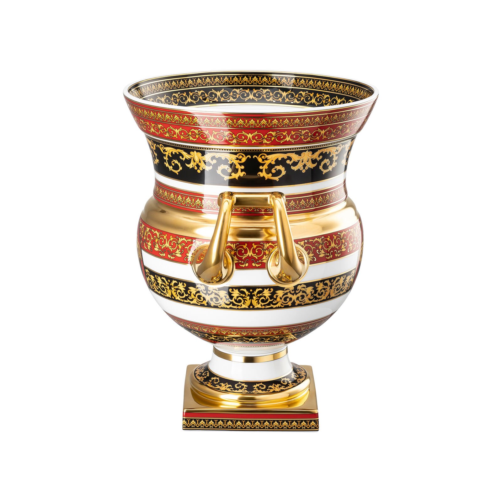 فازة وورود بتصميم ميدوسا مقاس 33 سم - Amphora Medusa Vase on foot 33 cm - صورة 4