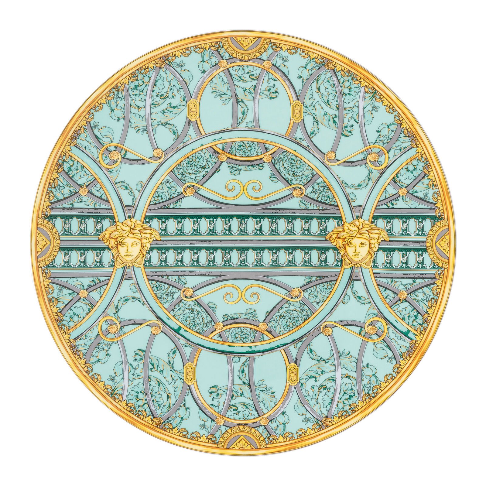 صحن تقديم مقاس 33 سم سكالا بلازو فيردي -  Versace La Scala Del Palazzo - Image 1