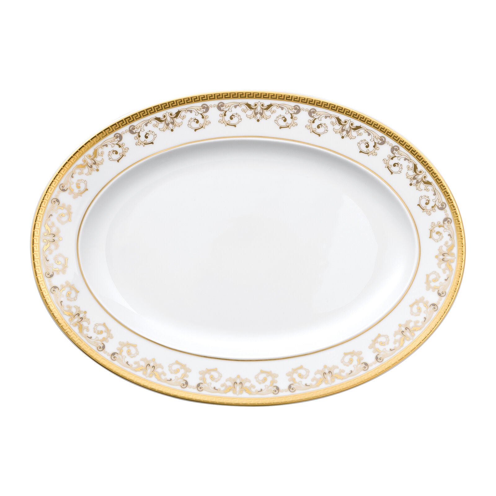 Medusa Gala Gold Oval Platter 34 cm - Image 1