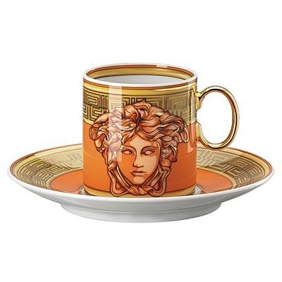 Medusa Amplified Coin Orange - Espresso كوب + صحن - صورة 1