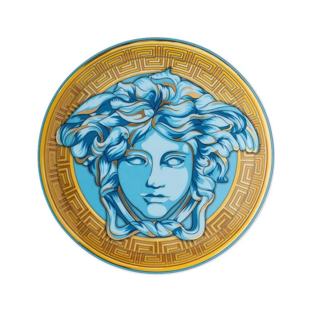 Medusa Amplified Coin Blue Plate 17 cm - صحن - صورة 1