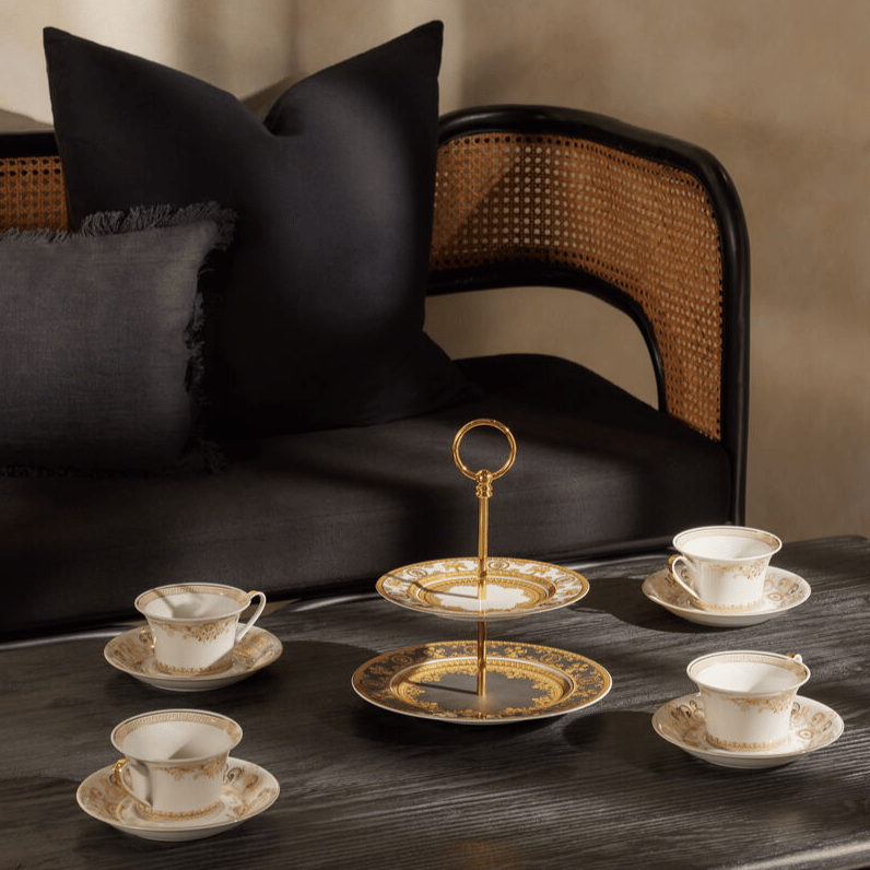 طقم أكواب الشاي من 6 قطع بتصميم ميدوسا جالا - Medusa Gala Set with 6 tea cups & saucers - صورة 4