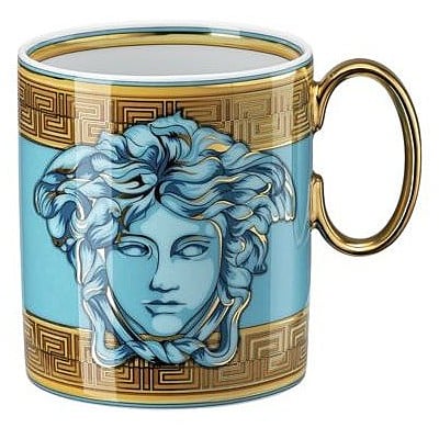 Medusa Amplified Coin Blue - Mug with handle - Image 1
