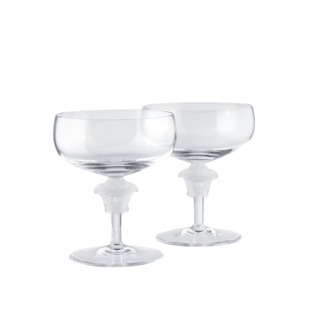 طقم كاسات عصير من قطعتين - Medusa Lumière Champagne Glasses 2-Set - صورة 1