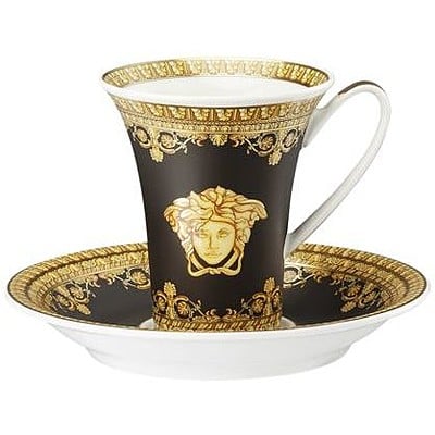 Espresso I Love Baroque Nero - كوب + صحن  - صورة 1