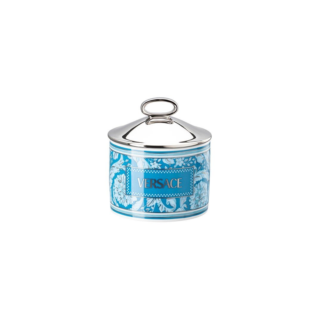 علبة مع غطاء بزخارف Barocco Teal مقاس  9,2 سم  - Image 1