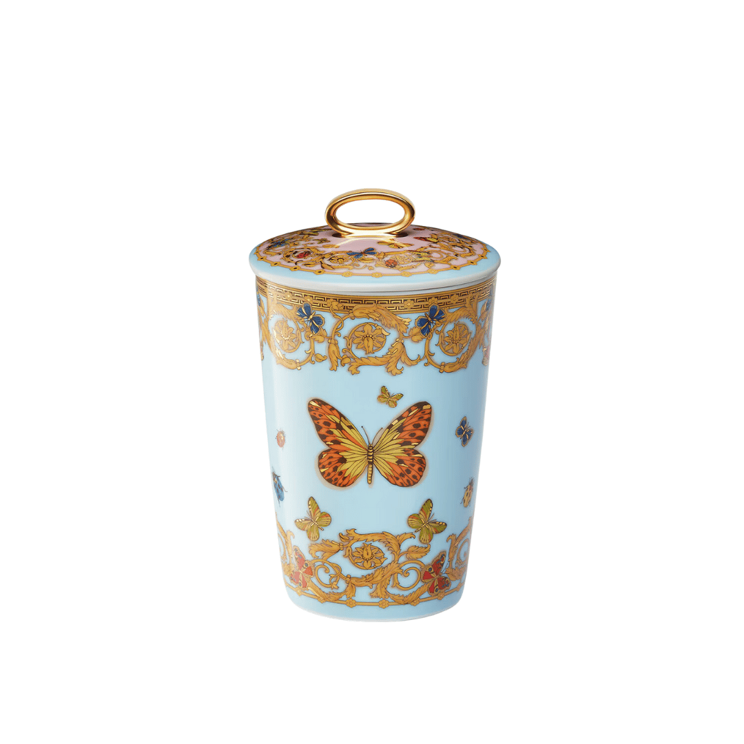  شمعة مع غطاء بزخارف لي جاردن - Le Jardin De Versace Scented Candle - صورة 1