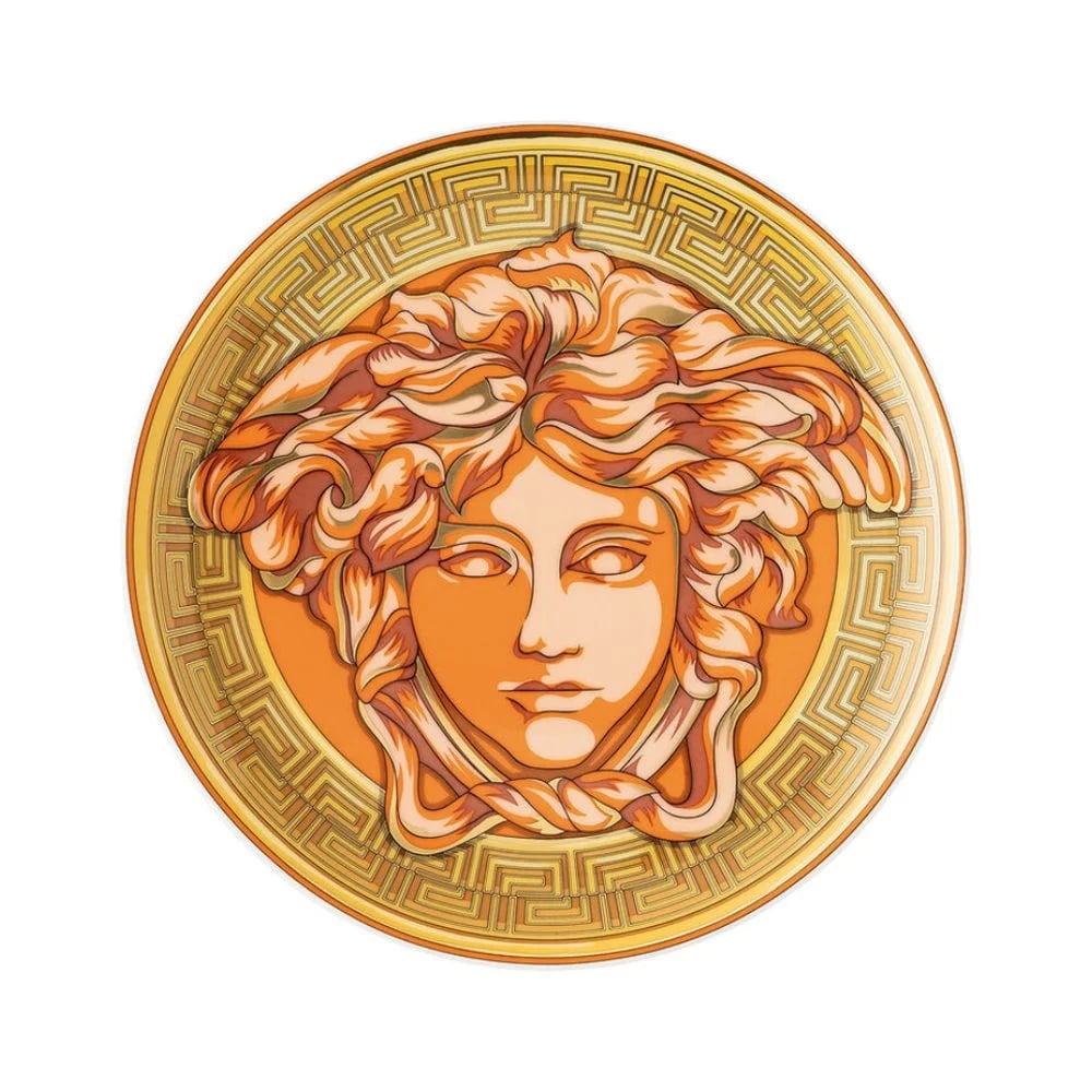 Medusa Amplified Coin Orange Plate 17 cm - صحن - صورة 1