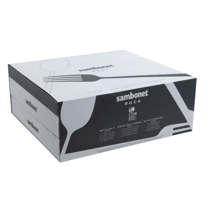   Sambonet Cutlery set Rock Cassette 60 pieces  - طقم ادوات المائدة  - صورة 4