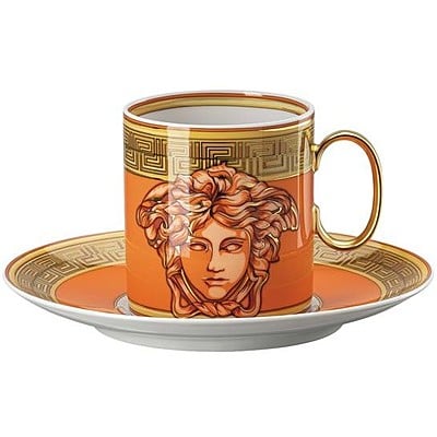 Medusa Amplified Coin Orange - كوب + صحن 4 tall - صورة 1