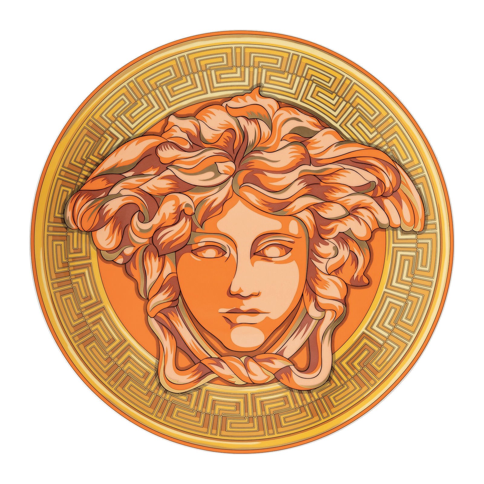 Medusa Amplified Coin Orange Service plate 33 cm - صحن - صورة 1