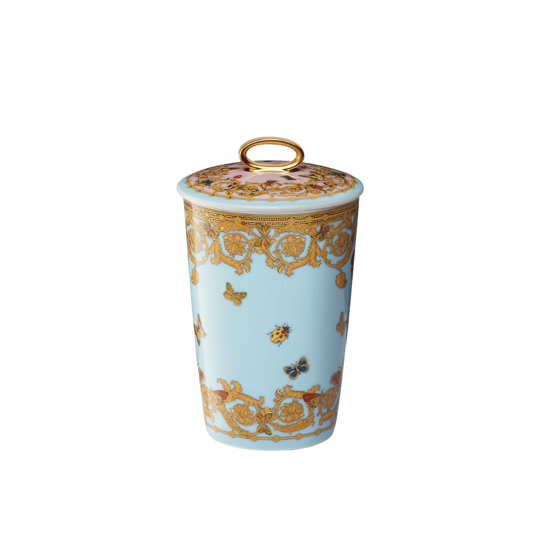  شمعة مع غطاء بزخارف لي جاردن - Le Jardin De Versace Scented Candle - صورة 2