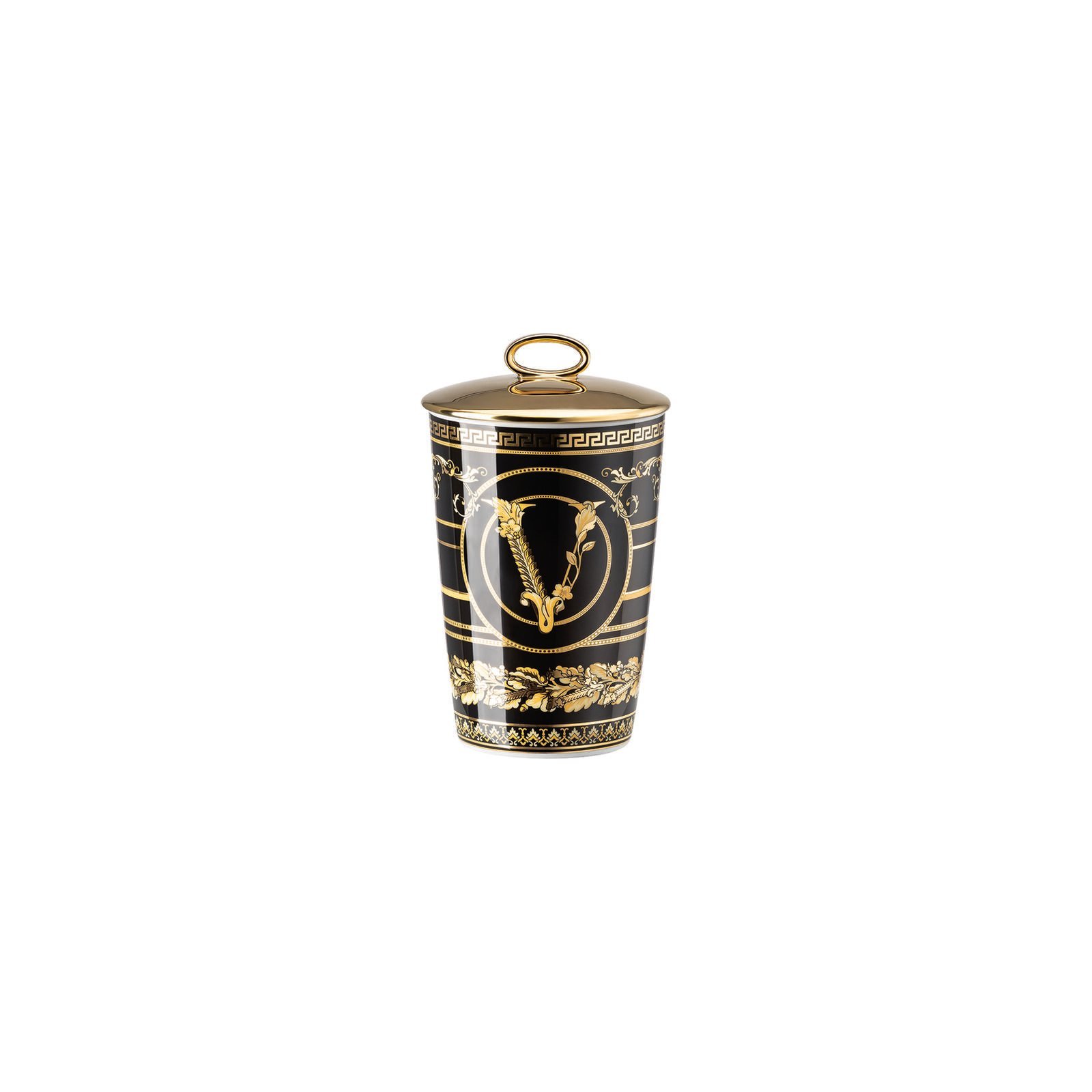 Virtus Gala Black - شمعدان with sented wax - صورة 1