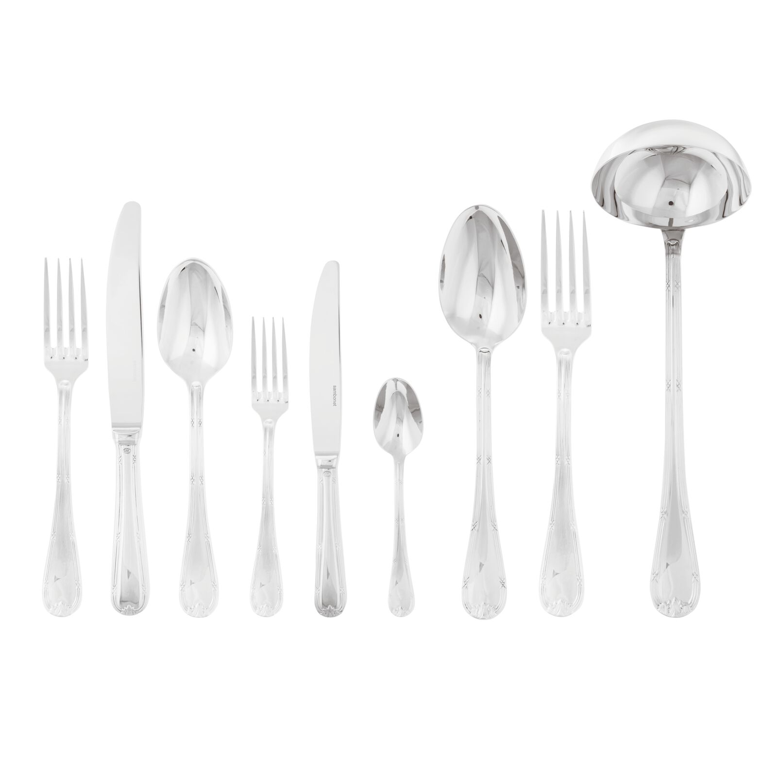 Sambonet Cutlery set Ruban Croise Cassette 75 pieces  - طقم ادوات المائدة - Image 1