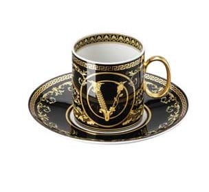 Virtus Gala Black- كوب + صحن 4 Tall - صورة 1