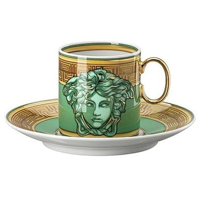 Medusa Amplified Coin Green - Espresso كوب + صحن - صورة 1