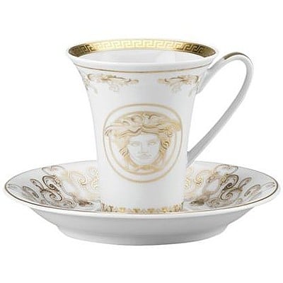 Medusa Gala Gold - Cup + Saucer 2 tall - Image 1