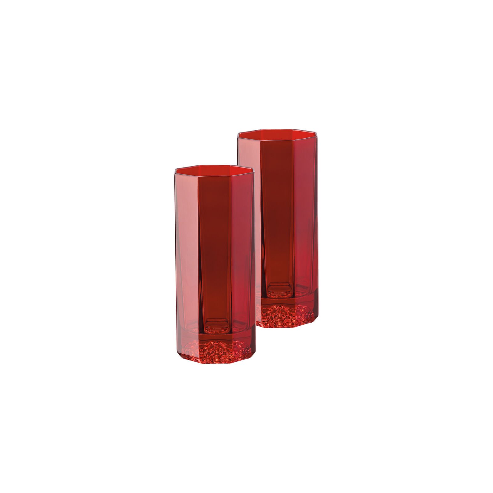 طقم من قطعتين كاسات عصير طويلة ميدوسا لومير احمر - Medusa Lumiere Red Gb 2 long drink - صورة 1