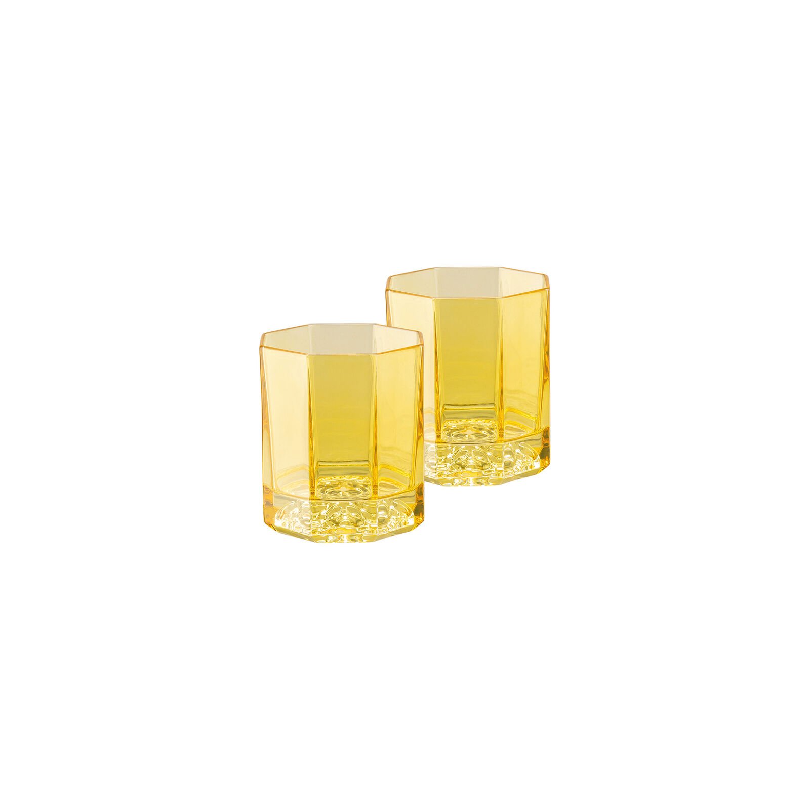 طقم من قطعتين كاسات عصير قصيرة ميدوسا لومير أمبر -Medusa Lumiere Amber 2 short drink - صورة 1