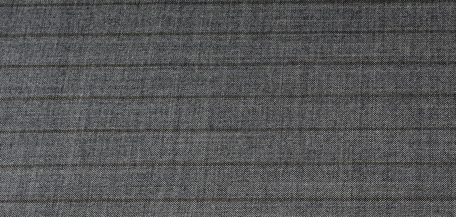 صوف إيطالي ١٠٠٪ من شركة VITALE BARBERIS S 110 باللون  الرصاصي مقلم - صورة 2