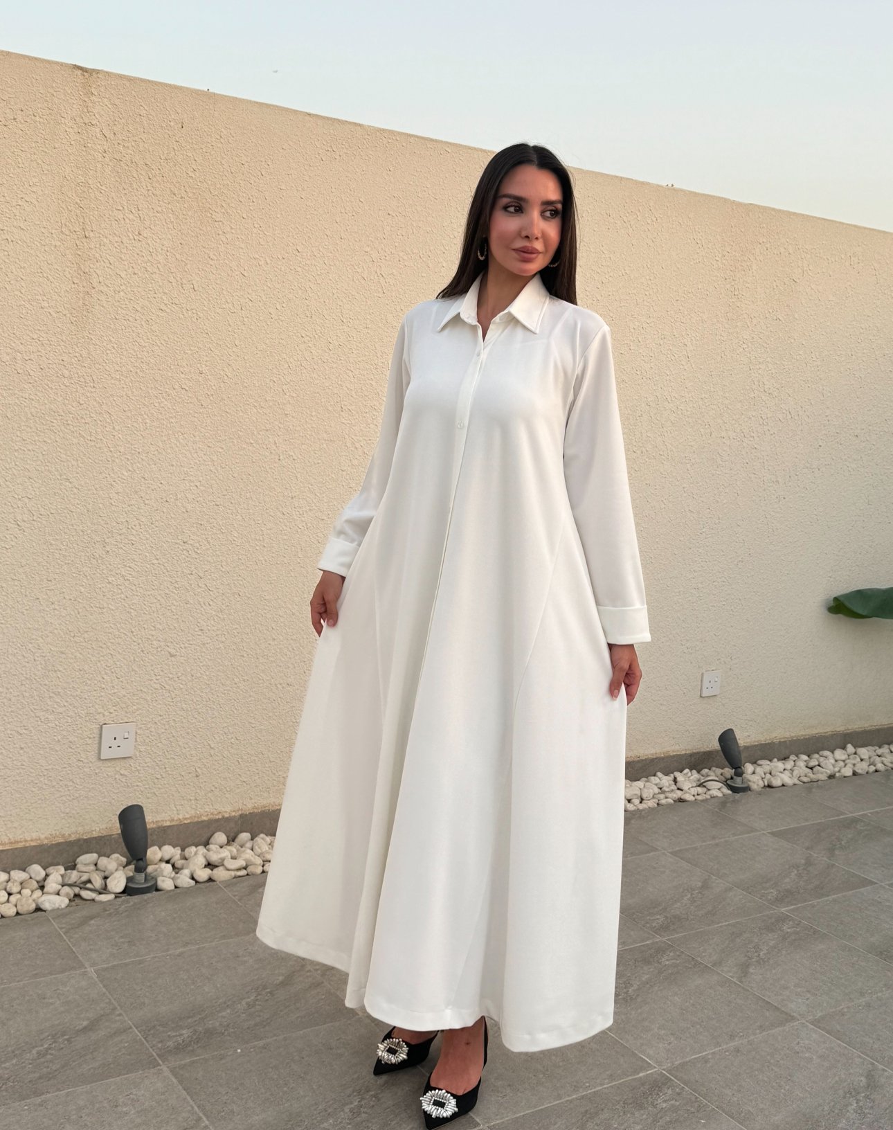 فستان من الكريب قطن ستريتش - صورة 2